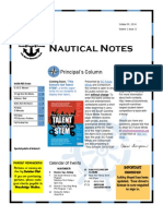 Nautical Notes: Principal's Column