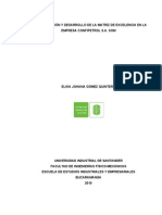 Estructuracin y Desarrollo de Una Matriz de Excelencia en Mttoxxx