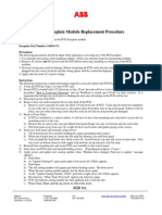 PCD Faceplate Module Replacement Procedure: Faceplate Part Number: 616019-T1 Precautions