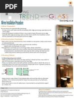 Trend Glass: Mirror Installation Procedure