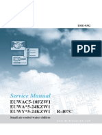 Service Manual: EUWA 5-24KZW1 R-407C EUWAC5-10FZW1 EUWY 5-24KZW1