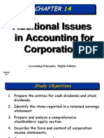 Additional Issues in Accounting For Corporations: Accounting Principles, Eighth Edition