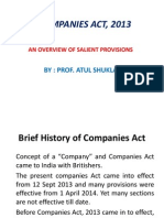 On Companies Act 2013