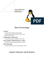 Booting and Kernel Initialization
