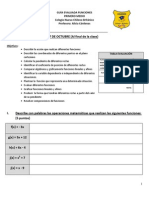 Guía Funciones Primero Medio