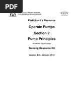 Operate Pumps Section 2 Pump Principles: Participant's Resource