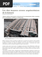 Los 10 Mayores Errores Arquitectónicos de La Historia PDF