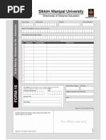 Read Instructions Before Filling The Form Last Date For Receipt of The Form: 21-06-2014