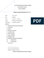 Date: 16.01.2014 Day: Tuesday Time: 1.05 P.M - 2.30 P.M Venue: Staff Room Meeting Hall Attendance: All English Teachers