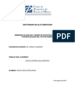 Seminario de Analisis y Diseño de Estrategias para La Potencialización Del Factor Humano