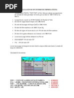 Aplicación de Incoterms de Empresa Textil