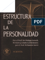 La Estructura de La Personalidad. Lersch