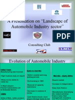 A Presentation On "Landscape of Automobile Industry Sector": Consulting Club