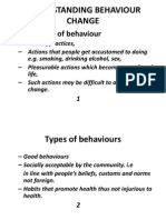 Understanding Behaviour Change