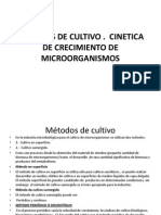 7.-Metodos de Cultivo - Cinetica de Crecimiento de Microorganismos