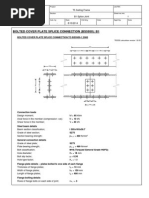Bolted Cover Plate Splice Connection B1