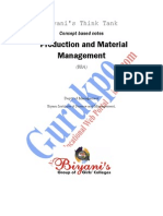 Production and Material Management