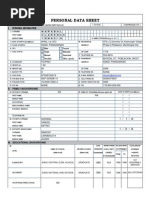 Personal Data Sheet: I. Personal Information Narabal Clarence Ignacio