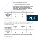 Math 111 Conditional Probability Solutions