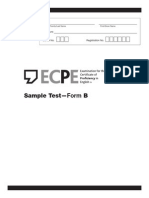 ECPE SampleB TestBooklet