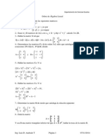 Deber I de Álgebra Lineal