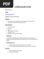 Curriculum Vitae: Neeraj Kumar Email