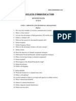 Wireless Communication: Unit I: Services and Technical Challenges