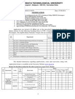 Visvesvaraya Technological University: Notification