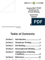 Immun-Blot® PVDF Membrane For Protein Blotting Instruction Manual