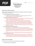 Climate Study Guide Answer Key 2014