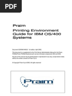 PRAIM Printer Server PH2Net FastEthernet 10/100mbit - Guide For AS400