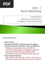 Relevance & Importance Problems in Rural Marketing