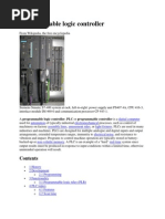 Programmable Logic Controller: o o o o