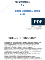 Arithmetic Logical Unit ALU: By-:Akshat Singh Section - : E1113 Roll Number-: B-50 Registration No-: 11004367