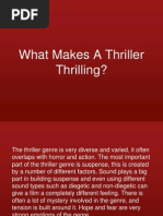 What Makes A Thriller Thrilling