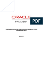 Install and Config Primavera Contract Management For Microsoft SQL Server