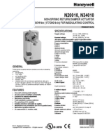 Electric Honeywell Non Spring Mod MN7220A2007 Manual