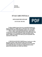 Evaluare Initiala