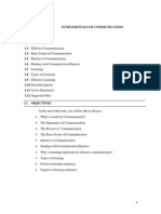 Unit 1 Fundamentals of Communication PDF