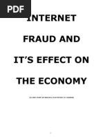 Internet Fraud and It Effect On Economy