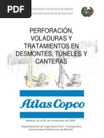 Ingenieria - Perforaciones, Voladuras y Tratamientos en Desmontes, Tuneles y Canteras - ATLAS COPCO