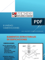 Unidad III - Cimentaciones