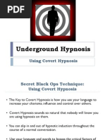 Using Covert Hypnosis