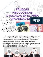 Pruebas Psicologicas Utilizadas en El Area Organizacional