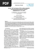 Acinic Cell Carcinoma of The Salivary Glands: An Immunohistochemical Study of Angiogenesis in 12 Cases