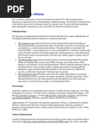 Parapneumonic Effusion: Pathophysiology