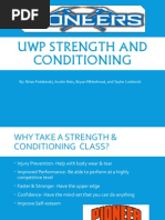 Strength and Conditioning HP Project