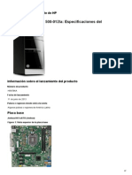 Desktop HP Pavilion 500-012la