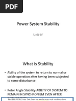 Power System Stability - Unit 4 PSOC