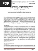 Low Power Register Design With Integration Clock Gating and Power Gating